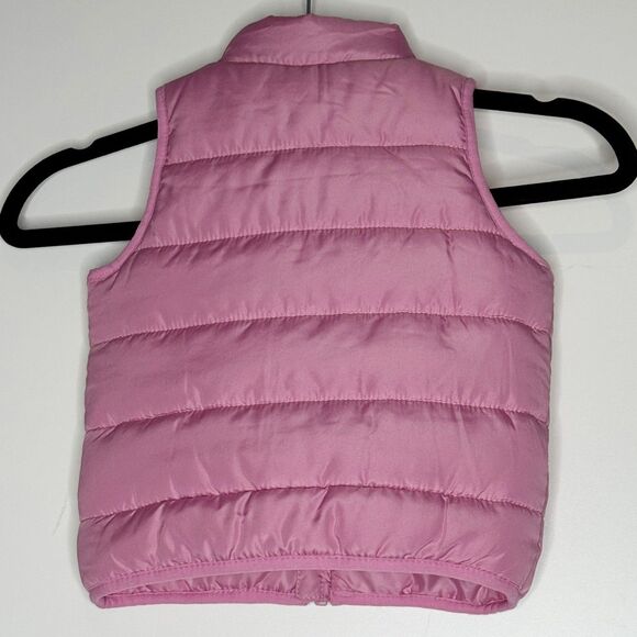 Puma Pink Puffer Vest Jacket Baby Toddler Girls Size 12 Months - Picture 2 of 8